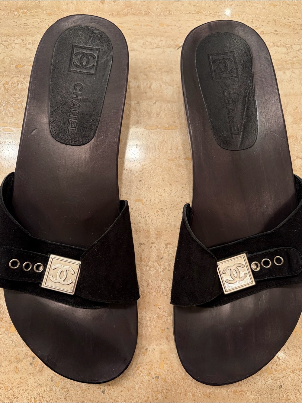 Chanel Hasler Slide Sandals
